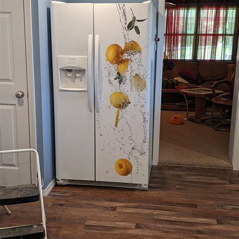 vinyl for refrigerator|refrigerator vinyl wrap decals.